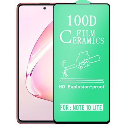 برچسب سرامیکی Samsung Galaxy Note 10 Lite نانو سرامیک تمام صفحه و تمام چسب